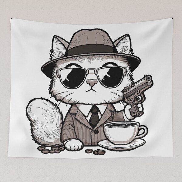 Item preview, Secret Agent Cat - Pretty designed and sold by Shtex.