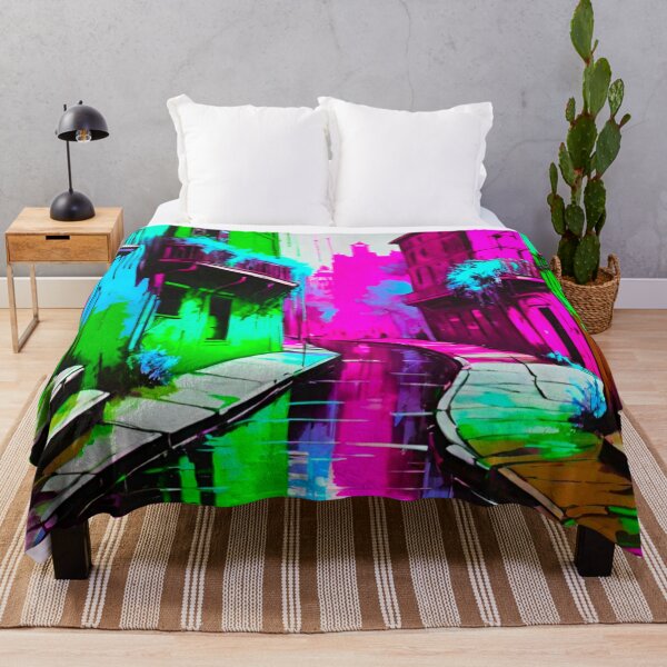 Item preview, Neon Rain: Colorful Graffiti Streets designed and sold by GrizzlyCollective.