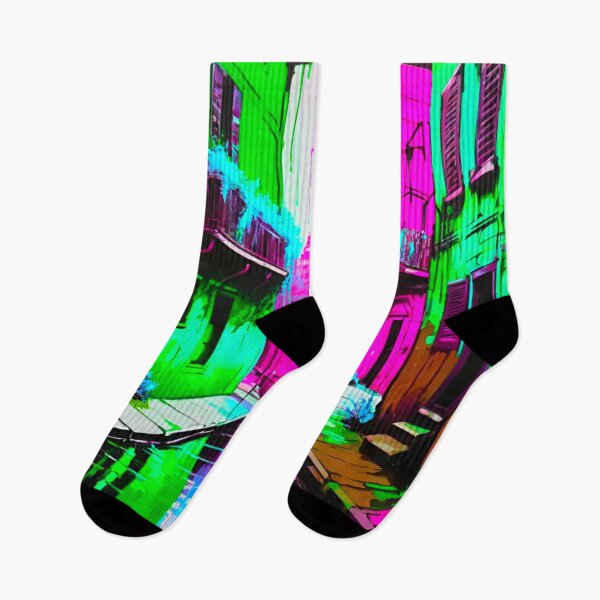 Item preview, Neon Rain: Colorful Graffiti Streets designed and sold by GrizzlyCollective.