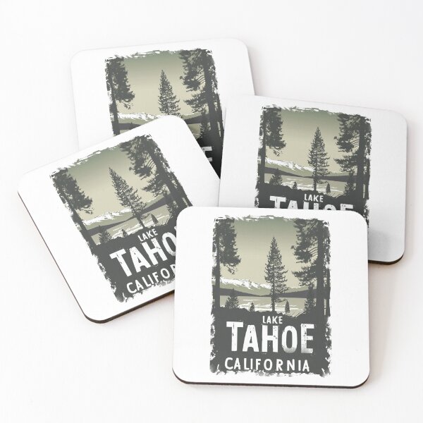 Item preview, A Vintage Travel Illustration of Lake Tahoe - California  designed and sold by GoodOldVintage.