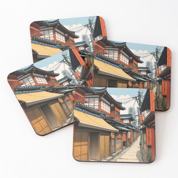 Item preview, Clustered Serenity: Japanese Houses designed and sold by GrizzlyCollective.