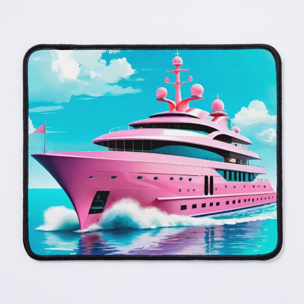 Item preview, Majestic Serenity: Huge Pink Yacht in Calm Seas designed and sold by GrizzlyCollective.
