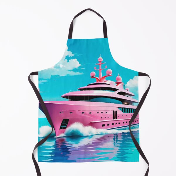 Item preview, Majestic Serenity: Huge Pink Yacht in Calm Seas designed and sold by GrizzlyCollective.