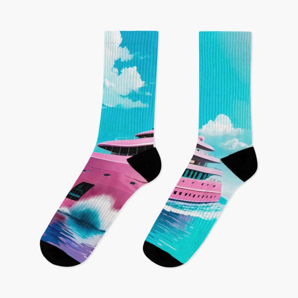 Item preview, Majestic Serenity: Huge Pink Yacht in Calm Seas designed and sold by GrizzlyCollective.