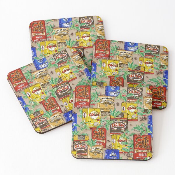 Item preview, Vintage Puerto Rican Coffee Packaging Inspired designed and sold by ShopMezcla.