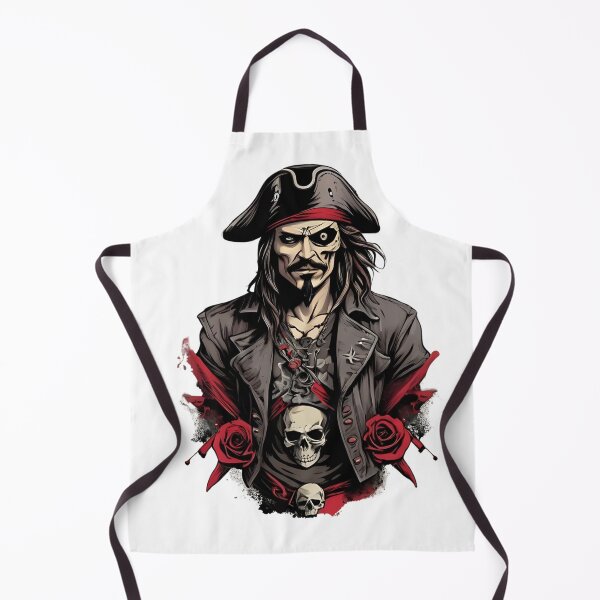 Aperçu de l'œuvre Anarchist Pirate T-Shirt: Bold Gothic Rebellion créée et vendue par ARTIST-BRUSH.