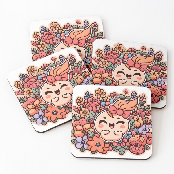 Item preview, Kawaii Floral Happy Heart and Flower Burst designed and sold by ArtKae.