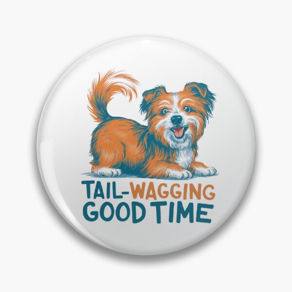 Item preview, Tail-Wagging Good Time Joyful Dog designed and sold by deluxedigital1.
