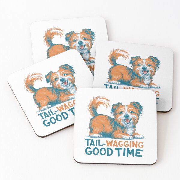 Item preview, Tail-Wagging Good Time Joyful Dog designed and sold by deluxedigital1.