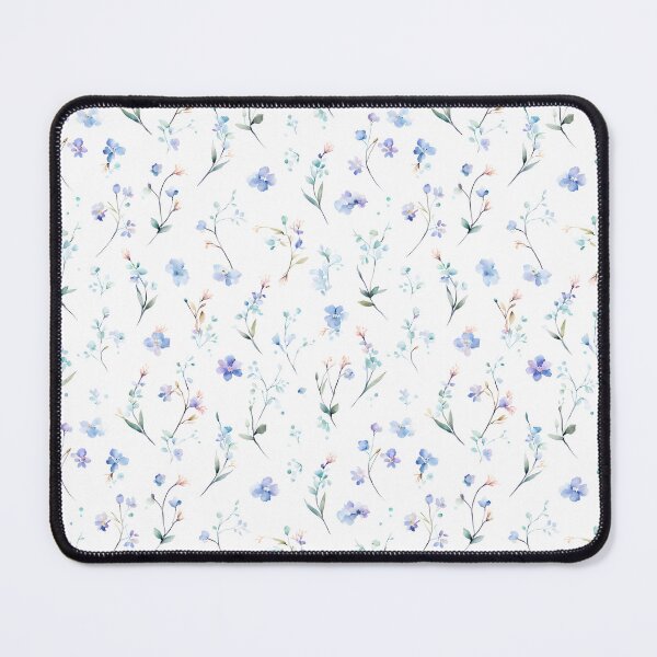 Item preview, Elegant Floral Pattern With Pink And Blue Background Flowers, Flower Pattern Design designed and sold by StickerinoShop.