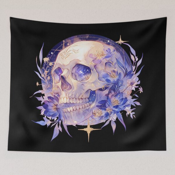 Item preview, Skull with Flowers designed and sold by Christian Weiss.