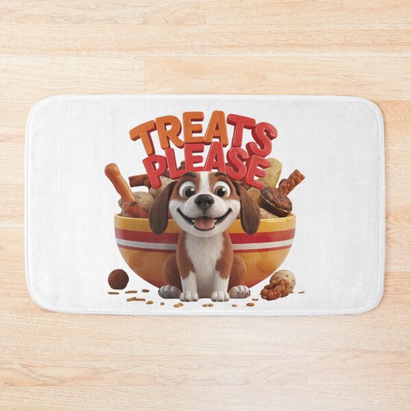 Item preview, Treats Please Playful Dog with Bowl of Treats designed and sold by deluxedigital1.