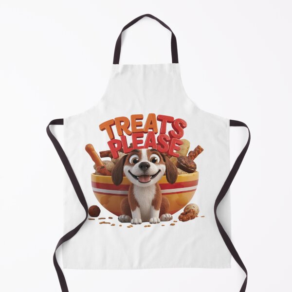 Item preview, Treats Please Playful Dog with Bowl of Treats designed and sold by deluxedigital1.