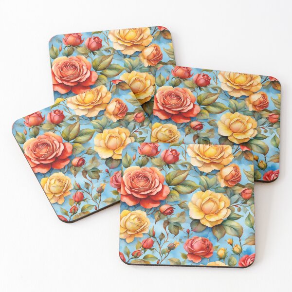 Item preview, Elegant Rose Watercolor Pattern designed and sold by Victoria Riabov.