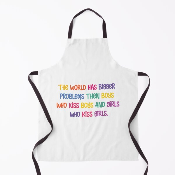Item preview, The world has bigger problems then boys who kiss boys and girls who kiss girls tshirt tee equality g designed and sold by ValenciaElla.