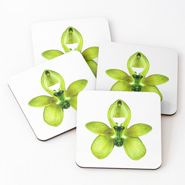 Item preview, Uranium Glass Orchid designed and sold by ValenciaElla.