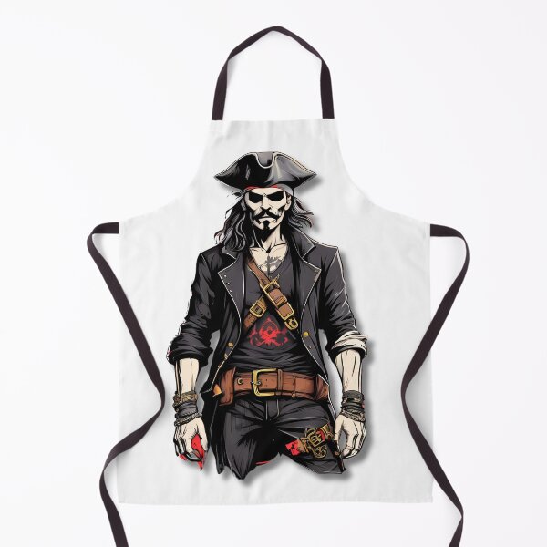 Aperçu de l'œuvre Pirate T-Shirt: Bold Gothic Rebellion créée et vendue par ARTIST-BRUSH.