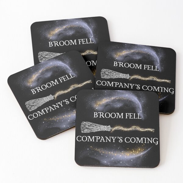 Item preview, Broom fell - company’s coming.  designed and sold by magicandmickey.