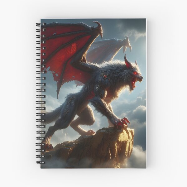 Item preview, Werewolf With Dragon Wings designed and sold by GalleryBrisArt.