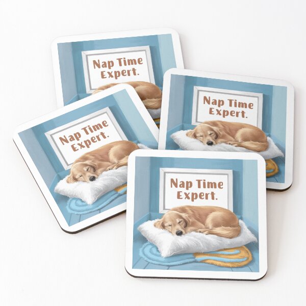 Item preview, Nap Time Expert Sleeping Dog Design designed and sold by deluxedigital1.