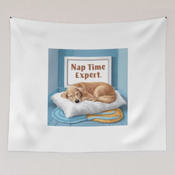 Item preview, Nap Time Expert Sleeping Dog Design designed and sold by deluxedigital1.