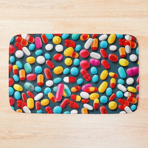 Item preview, Colorful Tablets Prescription Drugs Allover Pattern  designed and sold by DreamCraze.