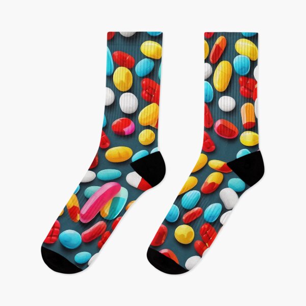 Item preview, Colorful Tablets Prescription Drugs Allover Pattern  designed and sold by DreamCraze.