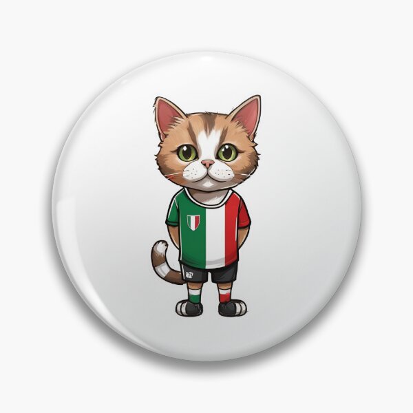 Item preview, ITALY Sports Team: a Cat wearing colours of Italian Flag D01 designed and sold by PerfectDay2Play.