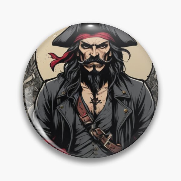 Item preview, Pirate T-Shirt: Bold Gothic Rebellion designed and sold by ARTIST-BRUSH.