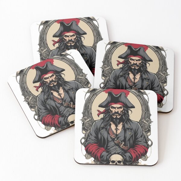 Item preview, Pirate T-Shirt: Bold Gothic Rebellion designed and sold by ARTIST-BRUSH.