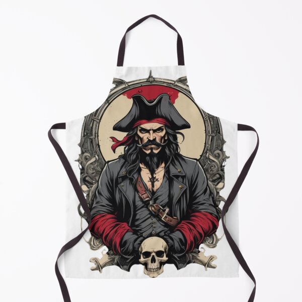 Aperçu de l'œuvre Pirate T-Shirt: Bold Gothic Rebellion créée et vendue par ARTIST-BRUSH.