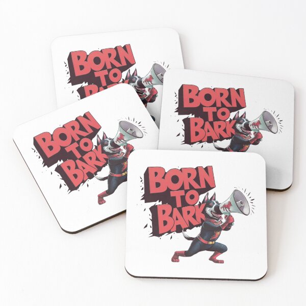 Item preview, Born to Bark Bold Dog with Megaphone designed and sold by deluxedigital1.