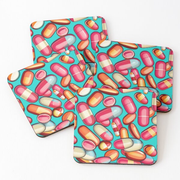 Item preview, Colorful Pills Pattern Health Drugs designed and sold by DreamCraze.
