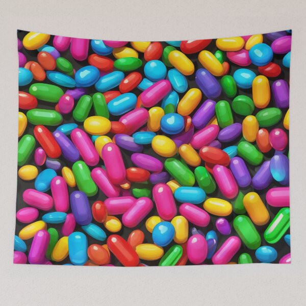 Item preview, Rainbow Color Pills Pattern designed and sold by DreamCraze.