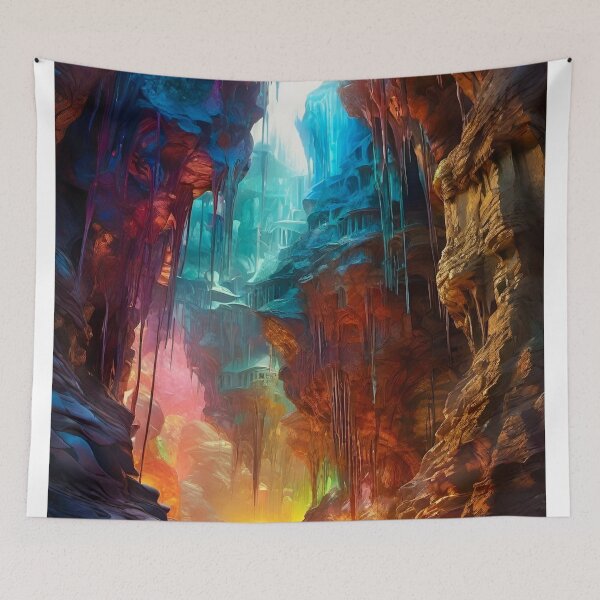 Item preview, The Underdark Caverns - Dark Fantasy Art concept designed and sold by Delerat7.