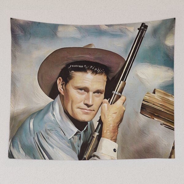 Item preview, The Rifleman - Chuck Connors - Oil Painting designed and sold by deusrex007.