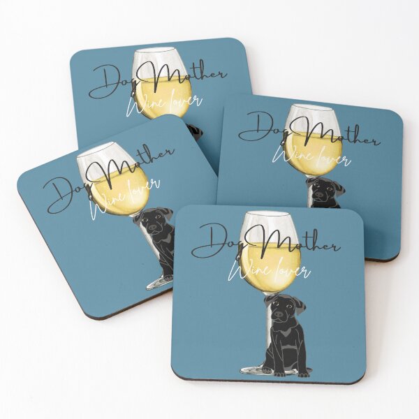 Item preview, Dog Mom, Lover of Wine (White wine) designed and sold by ArtElleDesigns.