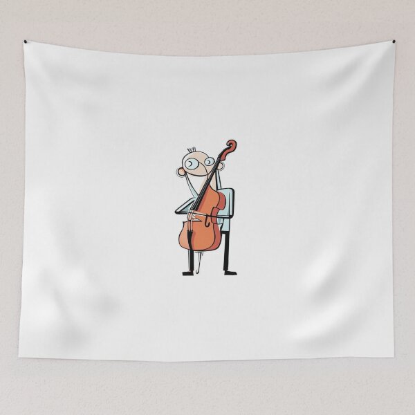 Item preview, Musician Man and Double Bass designed and sold by Canan Topantas.