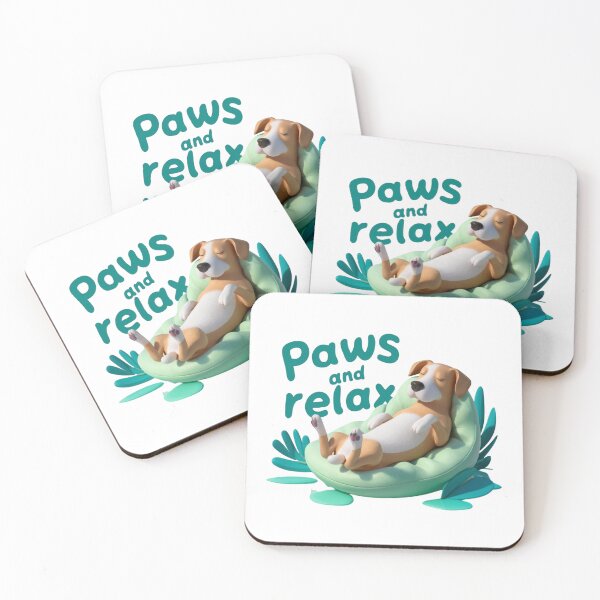 Item preview, Paws and Relax Peaceful Dog Design designed and sold by deluxedigital1.