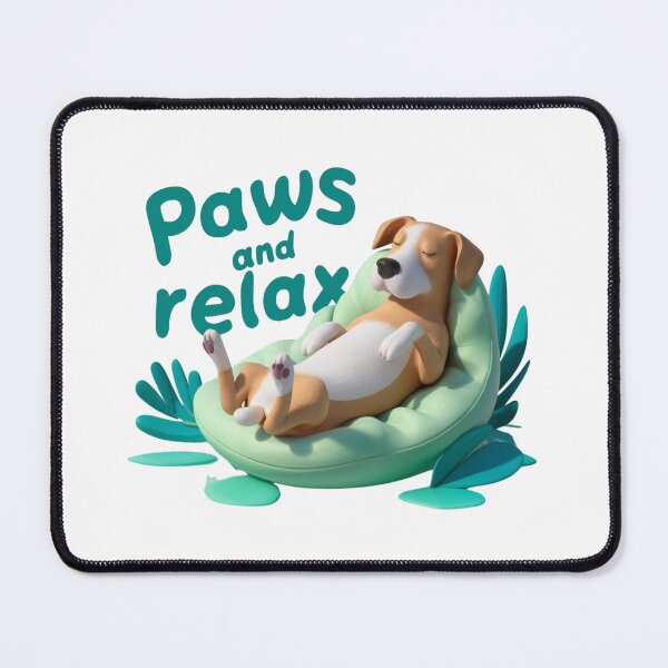Item preview, Paws and Relax Peaceful Dog Design designed and sold by deluxedigital1.