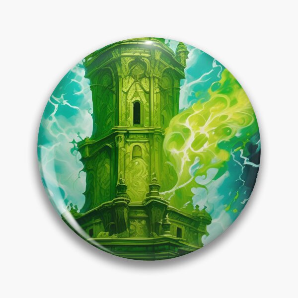 Item preview, The Green Wizards Tower - Fantasy Art concept designed and sold by Delerat7.