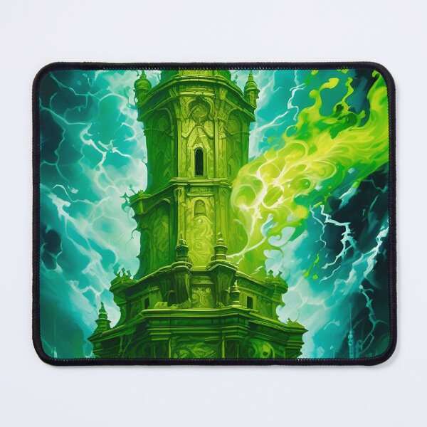 Item preview, The Green Wizards Tower - Fantasy Art concept designed and sold by Delerat7.