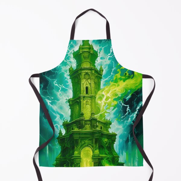 Item preview, The Green Wizards Tower - Fantasy Art concept designed and sold by Delerat7.