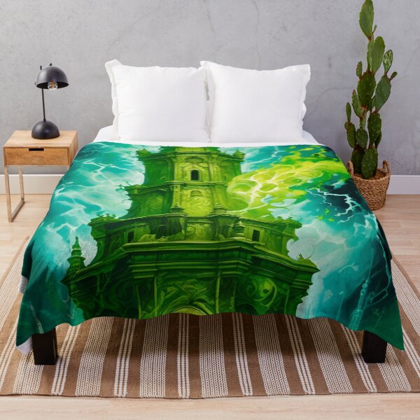 Item preview, The Green Wizards Tower - Fantasy Art concept designed and sold by Delerat7.