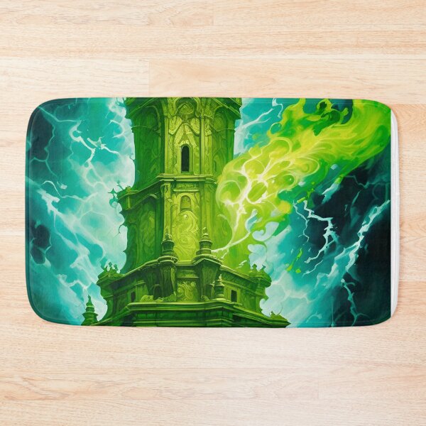 Item preview, The Green Wizards Tower - Fantasy Art concept designed and sold by Delerat7.