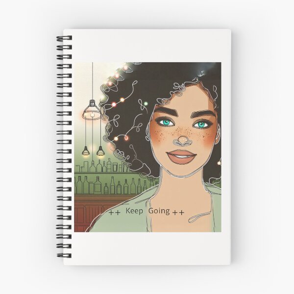 Item preview, Woman Dark Hair Keep going designed and sold by Nanthanon.