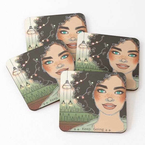 Item preview, Woman Dark Hair Keep going designed and sold by Nanthanon.