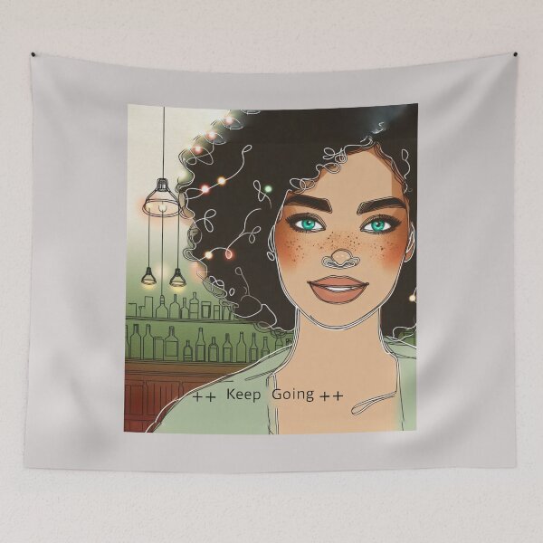 Item preview, Woman Dark Hair Keep going designed and sold by Nanthanon.
