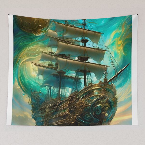 Item preview, Sailing the Starry Seas - Fantasy Art concept designed and sold by Delerat7.
