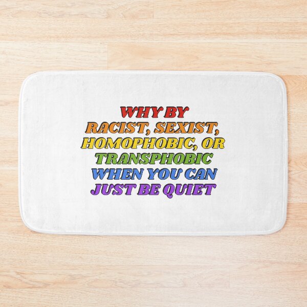 Item preview, Why be racist - rainbow colors designed and sold by Inspirationmotivation.